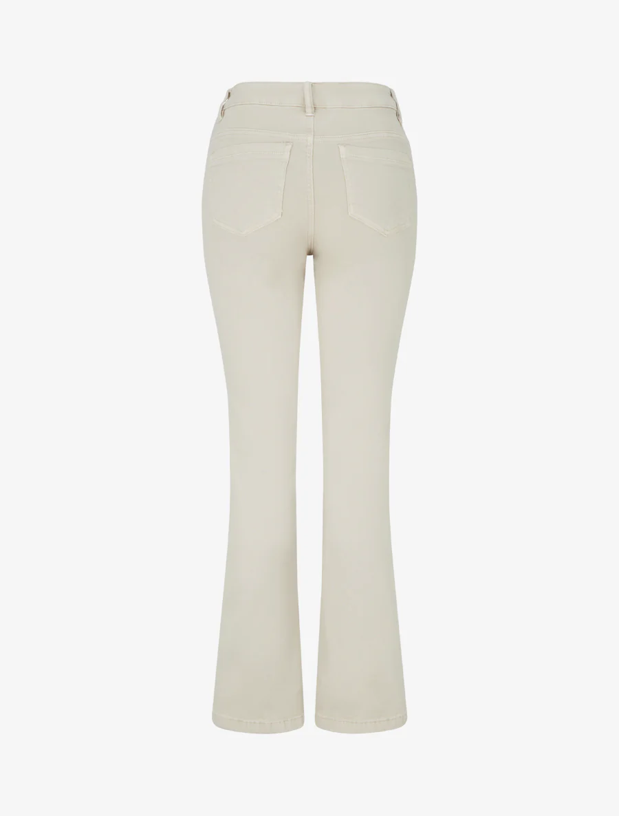 Jean rechte standaardmaat met knopen. - Beige - Image 2