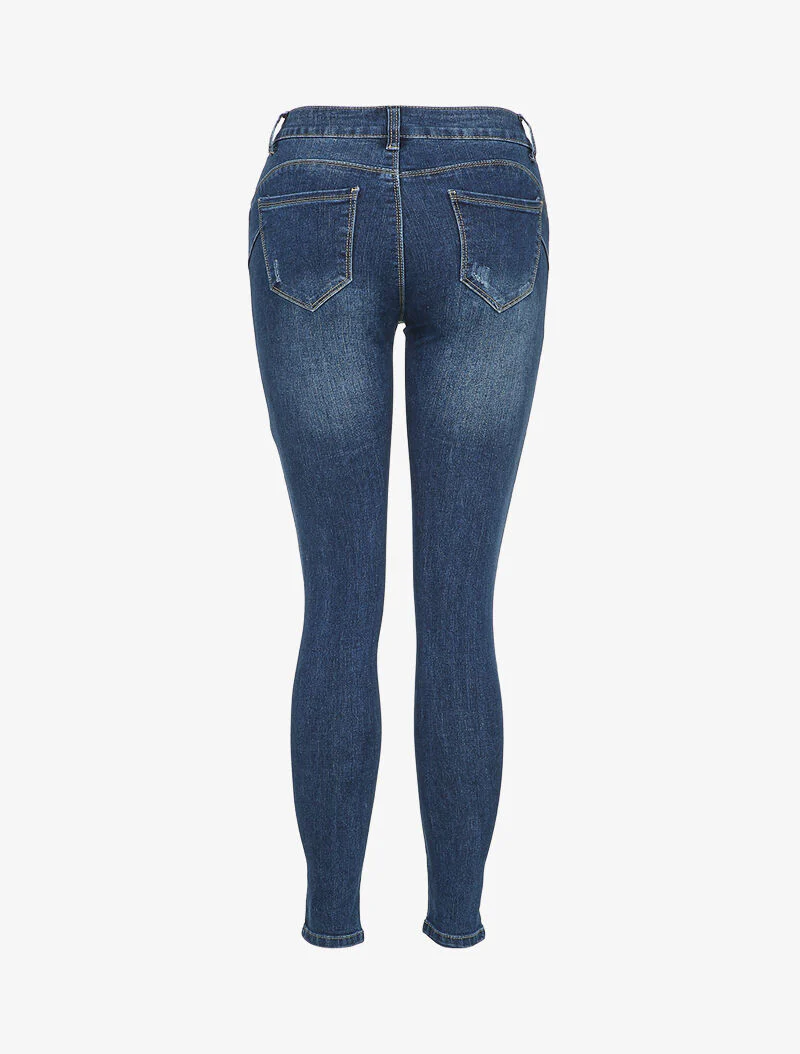 Jean skinny met merk - Blauw denim - Image 2