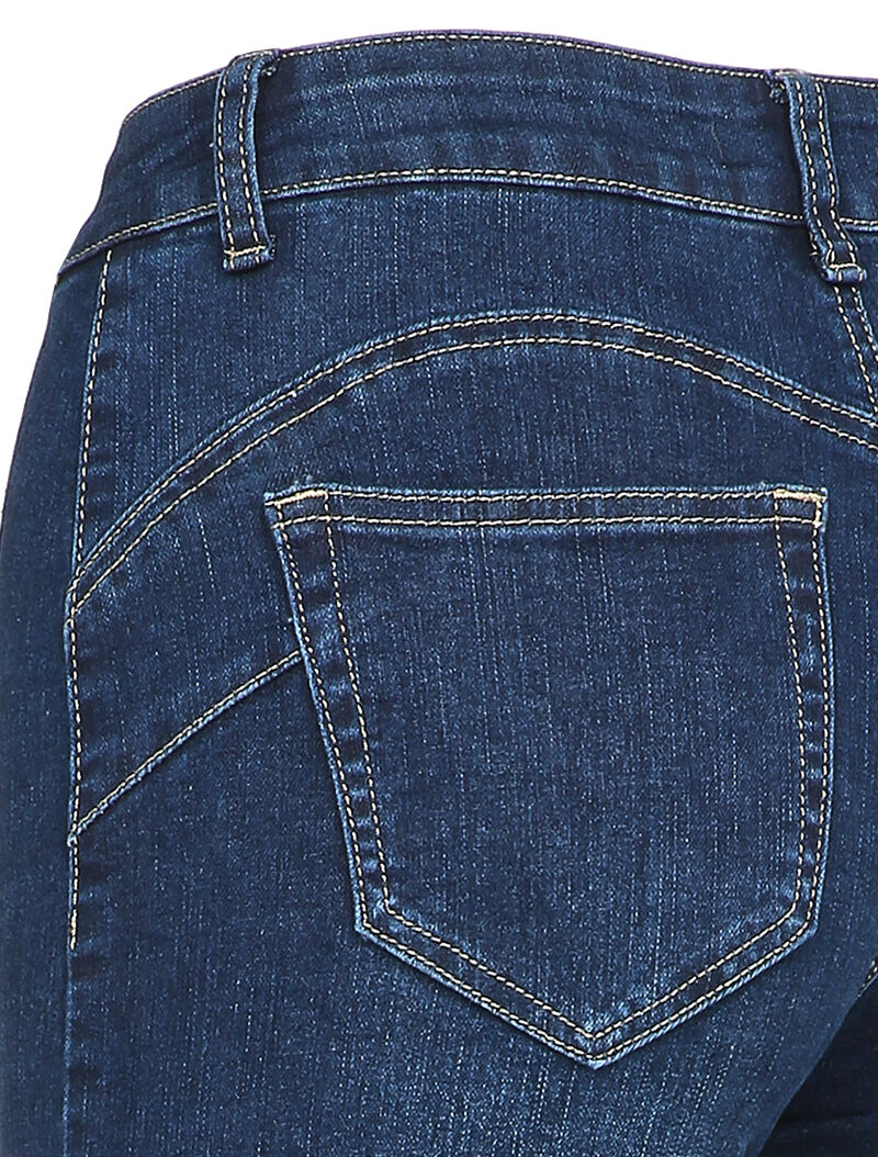 Skinny jeans met knopen - Blauw denim - Image 3