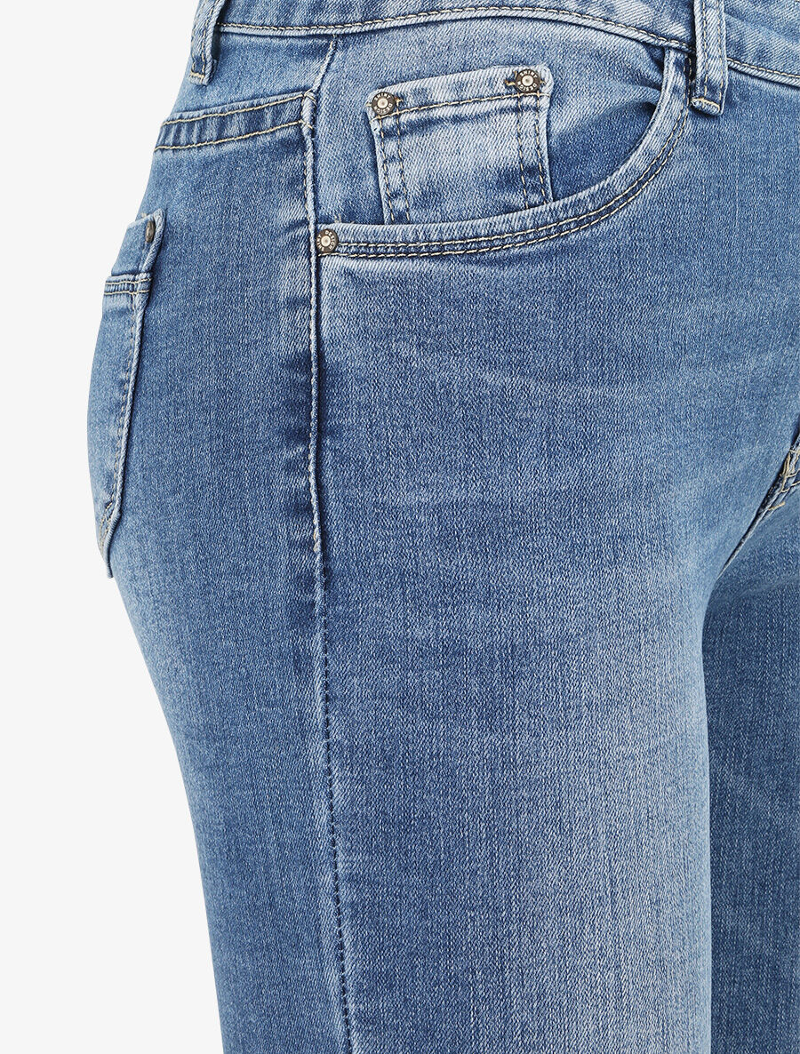 Licht vervaagde skinny jeans - Blauw denim - Image 3