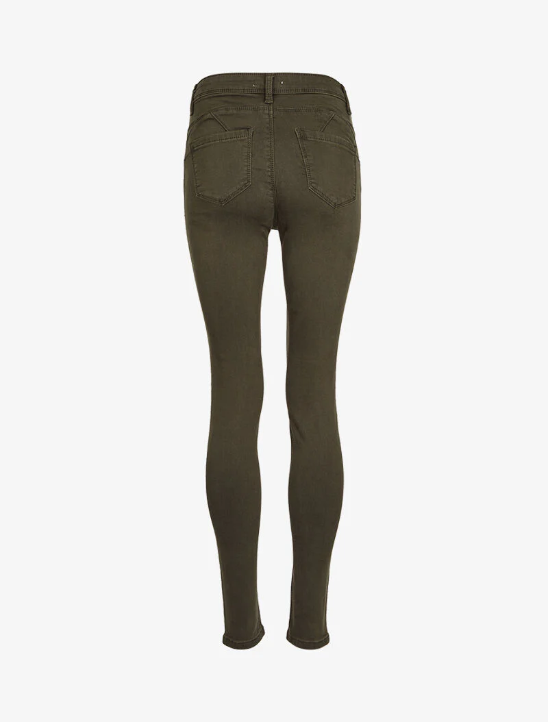Skinny jeans standaard taille - Kaki - Image 4