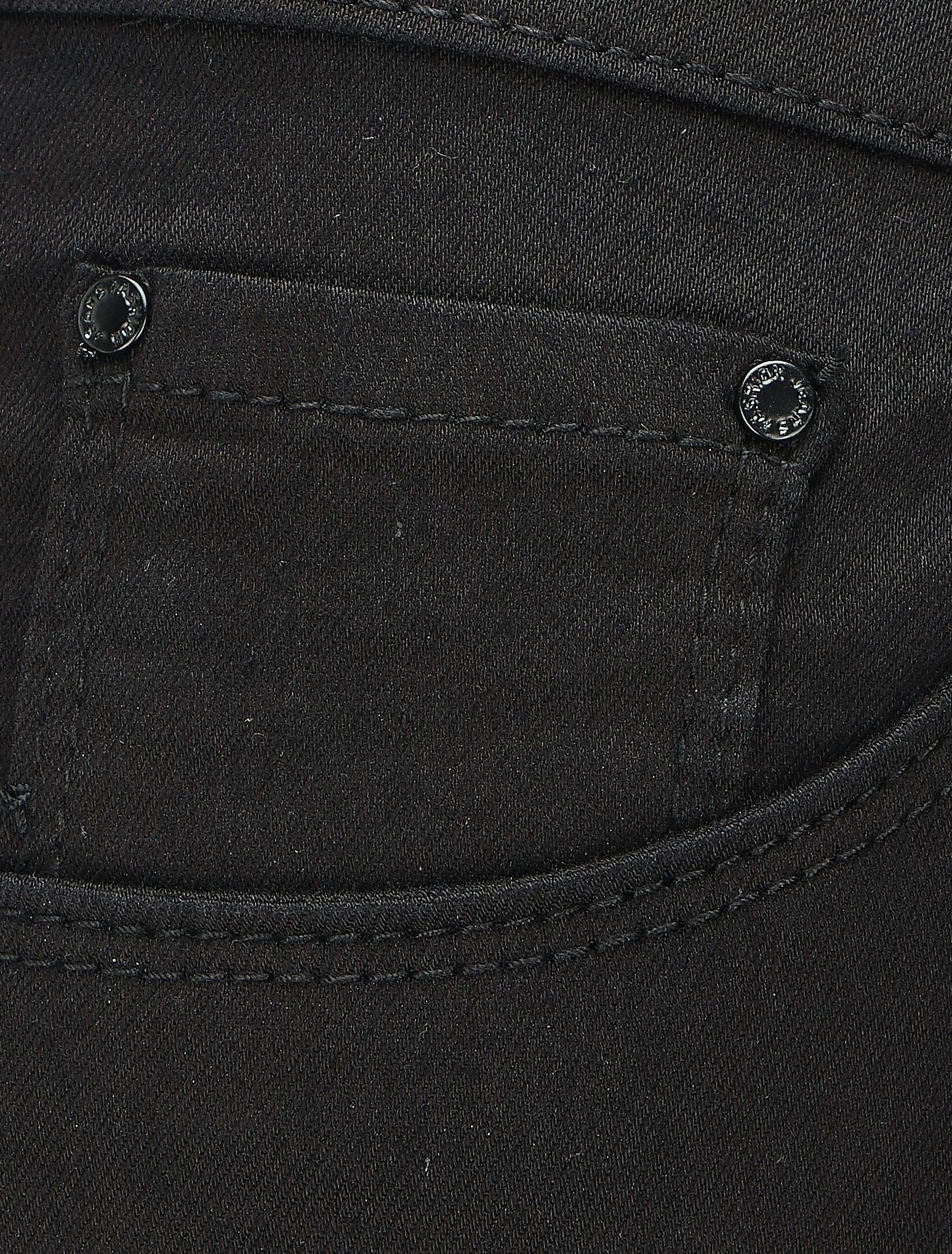 Jean slim eenkleurig push up - Zwart - Image 3