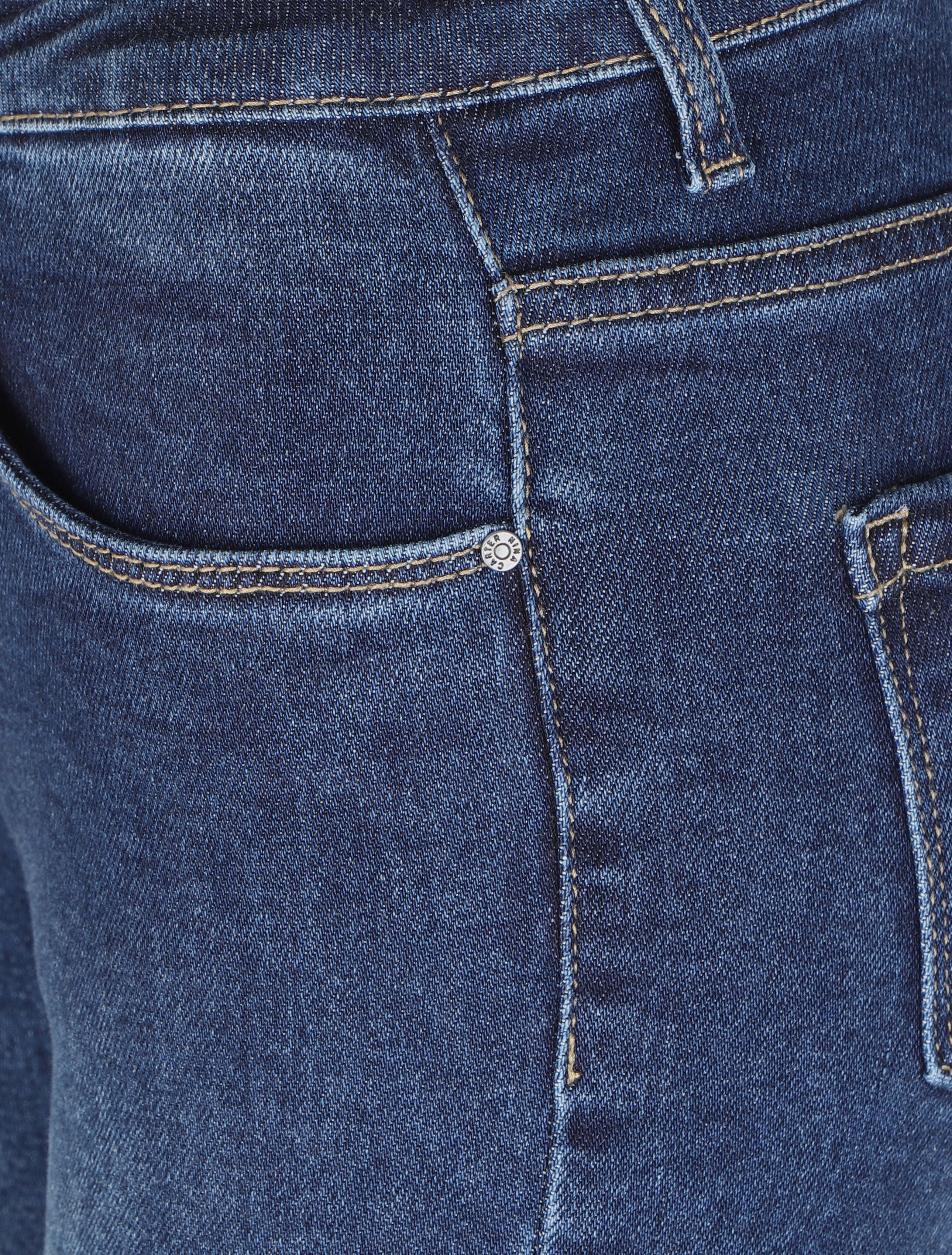 Slim jeans met stiksels - Blauw denim - Image 3