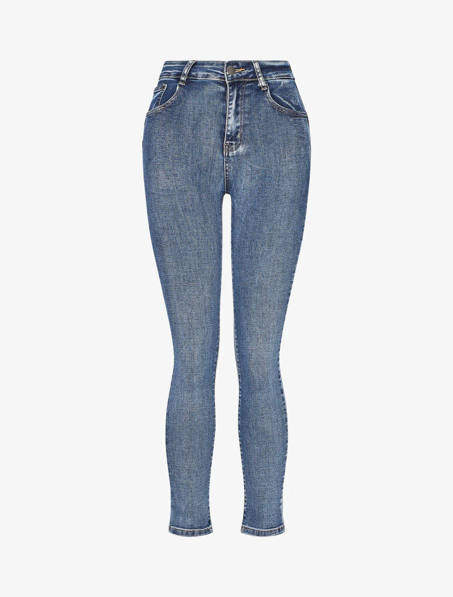 Slim push-up jeans - Blauw