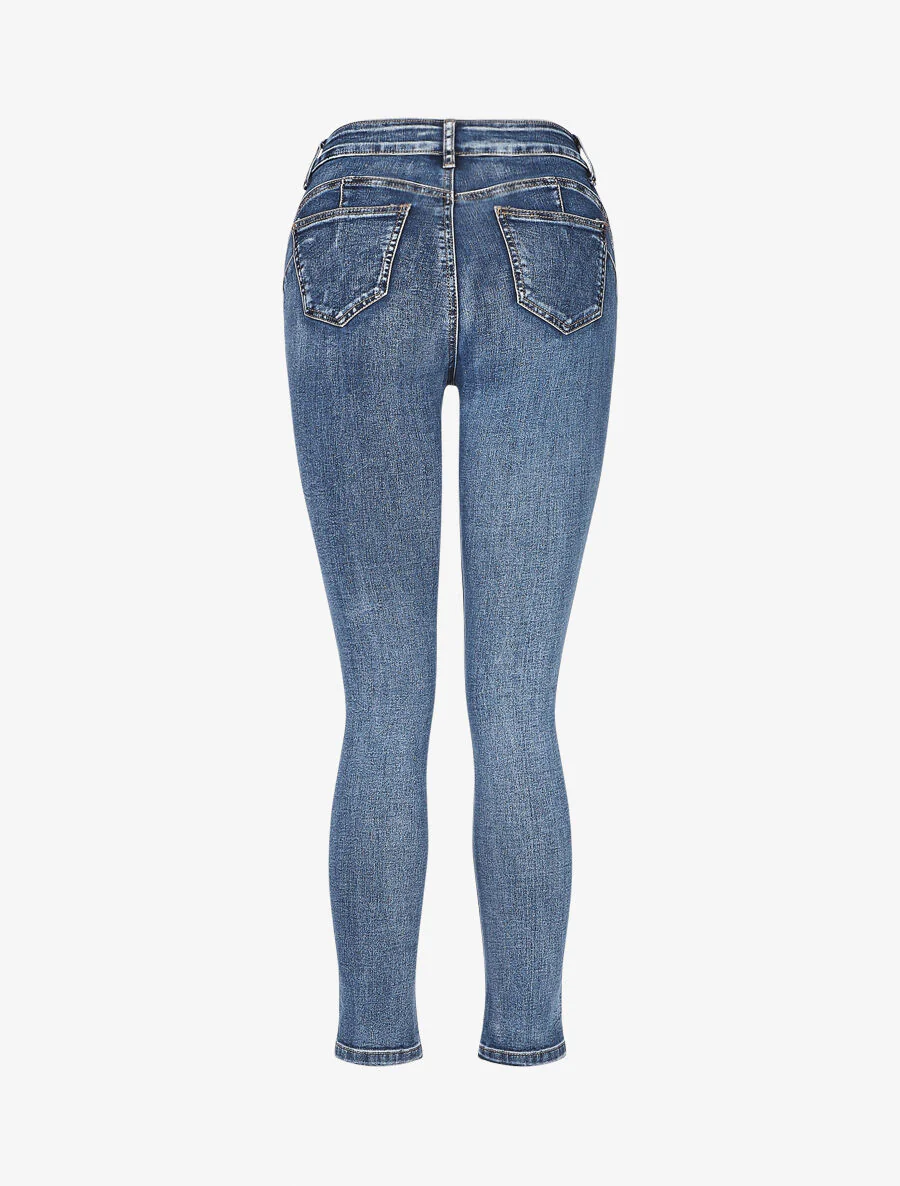 Slim push-up jeans - Blauw - Image 2