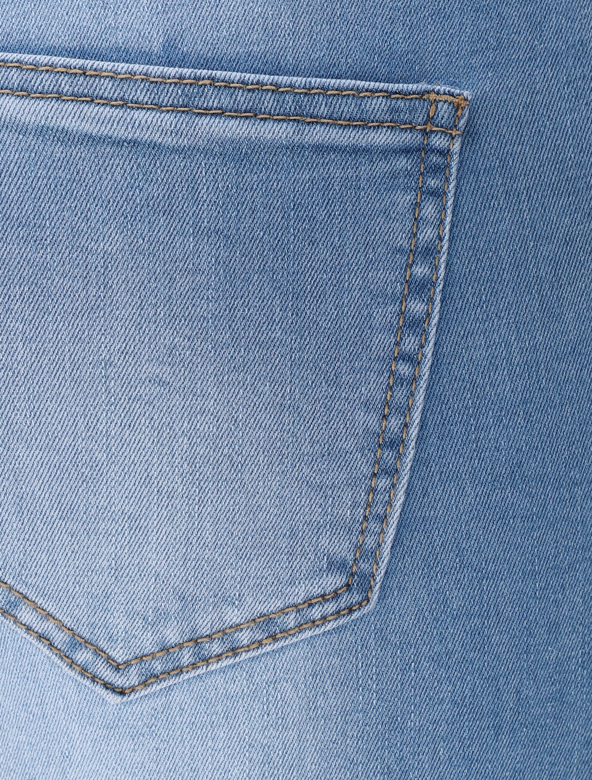 Jean slim standaard elastische taille - Blauw - Image 3