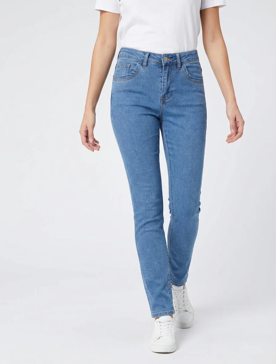 Jean standaard slim fit - Blauw - Image 4