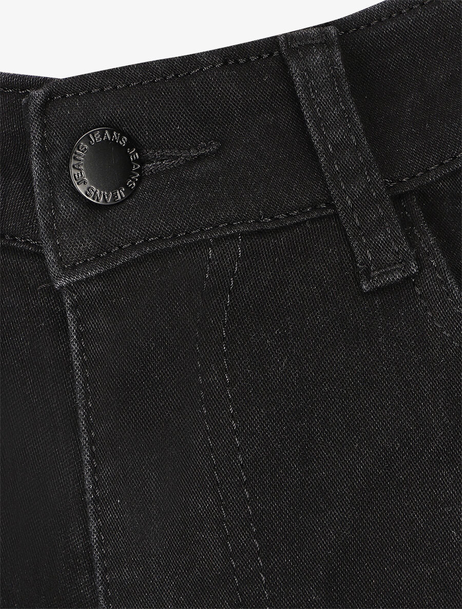 Jean stretch flare - Zwart - Image 3