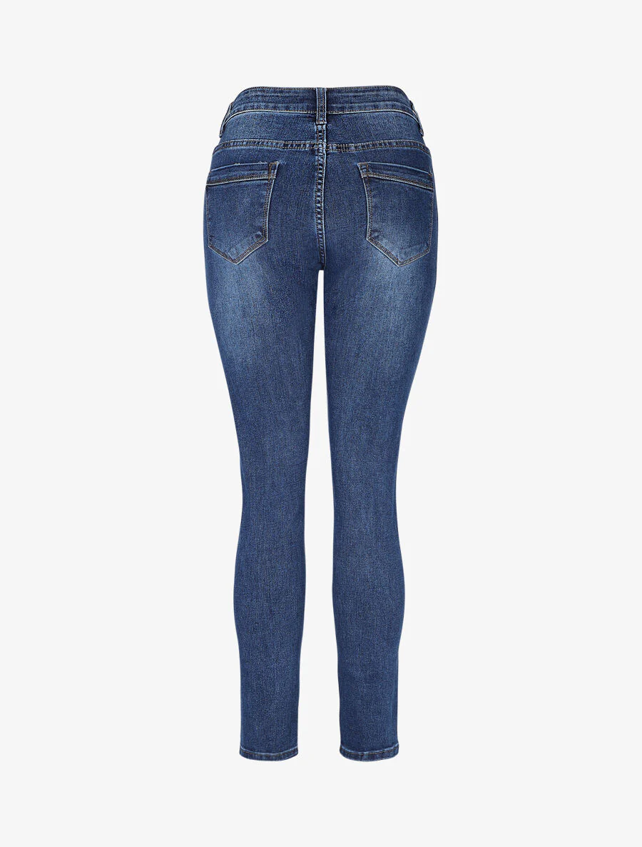 Basis jeans licht vervaagd skinny fit - Blauw - Image 2
