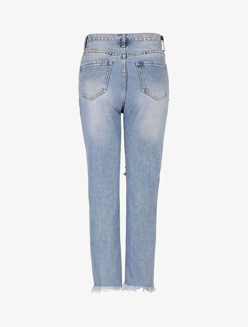 Jean boyfriend destroy - licht denim - Image 4