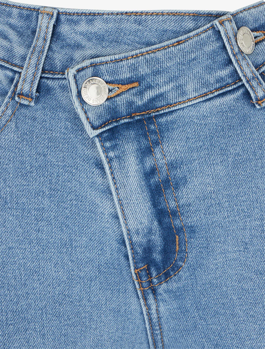 Jeans flare push-up met dubbele knoopsluiting - Lichtblauw - Image 3