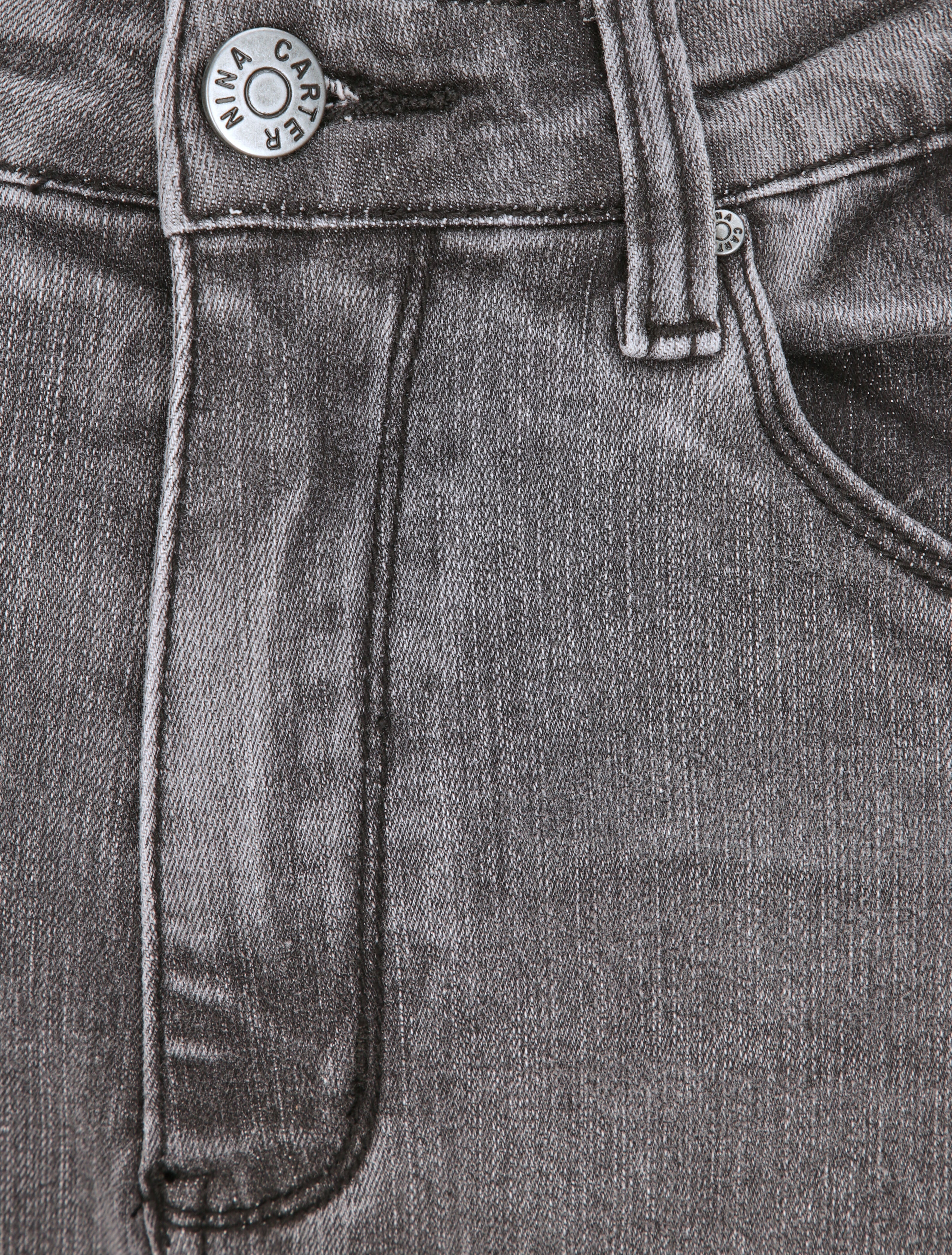 Jean grote maat slim met hoge taille - Grijs - Image 3