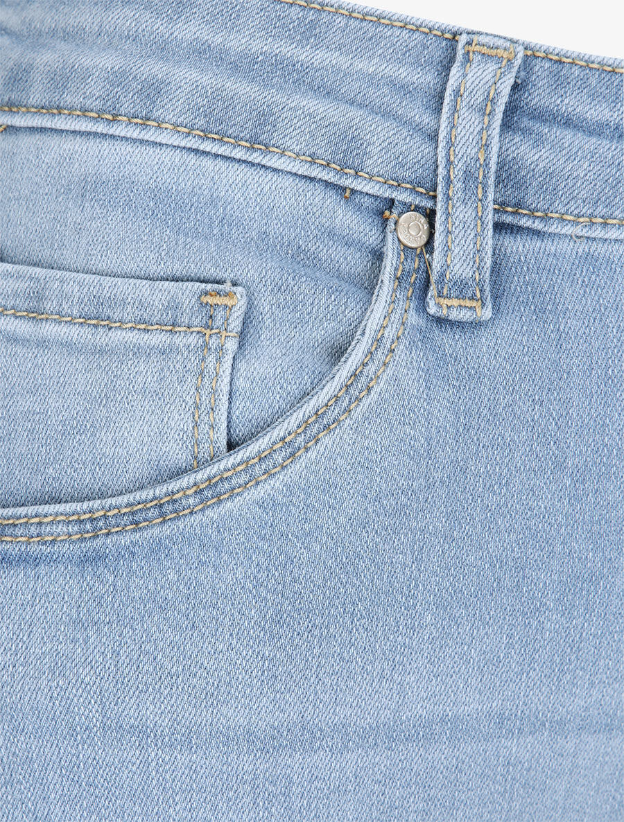 Jean grote maat slim met hoge taille - Lichtblauw - Image 3
