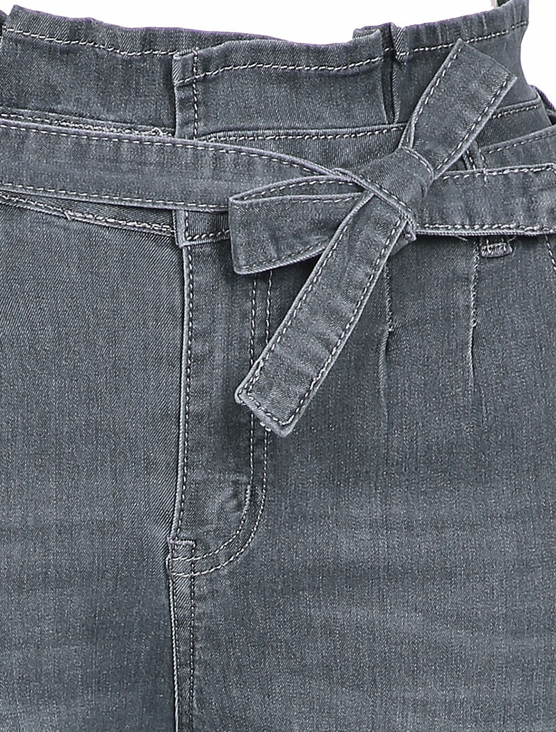 Jean taille empire coupe skinny - Donkergrijs - Image 3