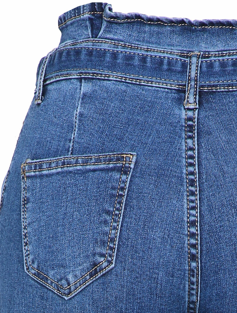 Jean taille empire skinny fit - Blauw denim - Image 3
