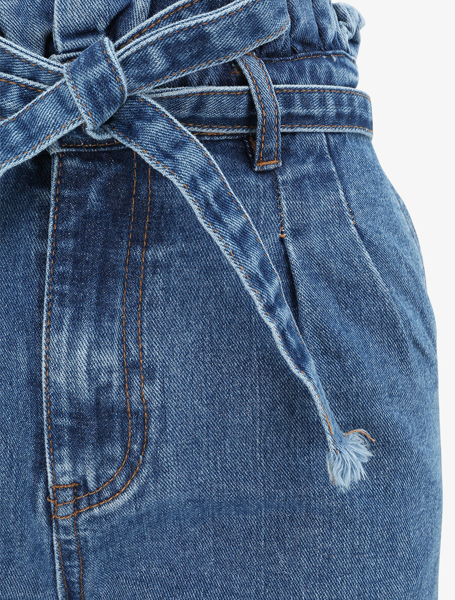 Jean met elastische taille - Blauw denim - Image 5
