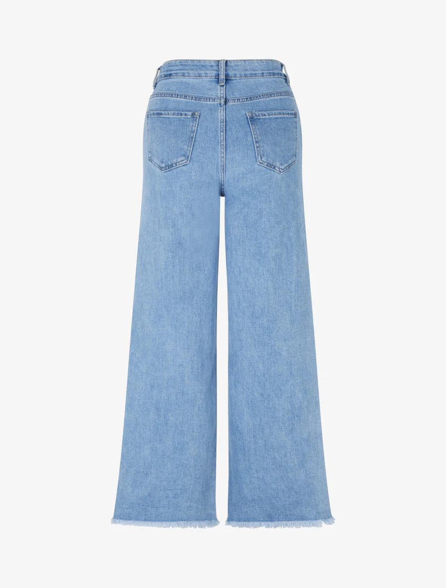 Jeans met fantasie borduursels - Blauw - Image 2