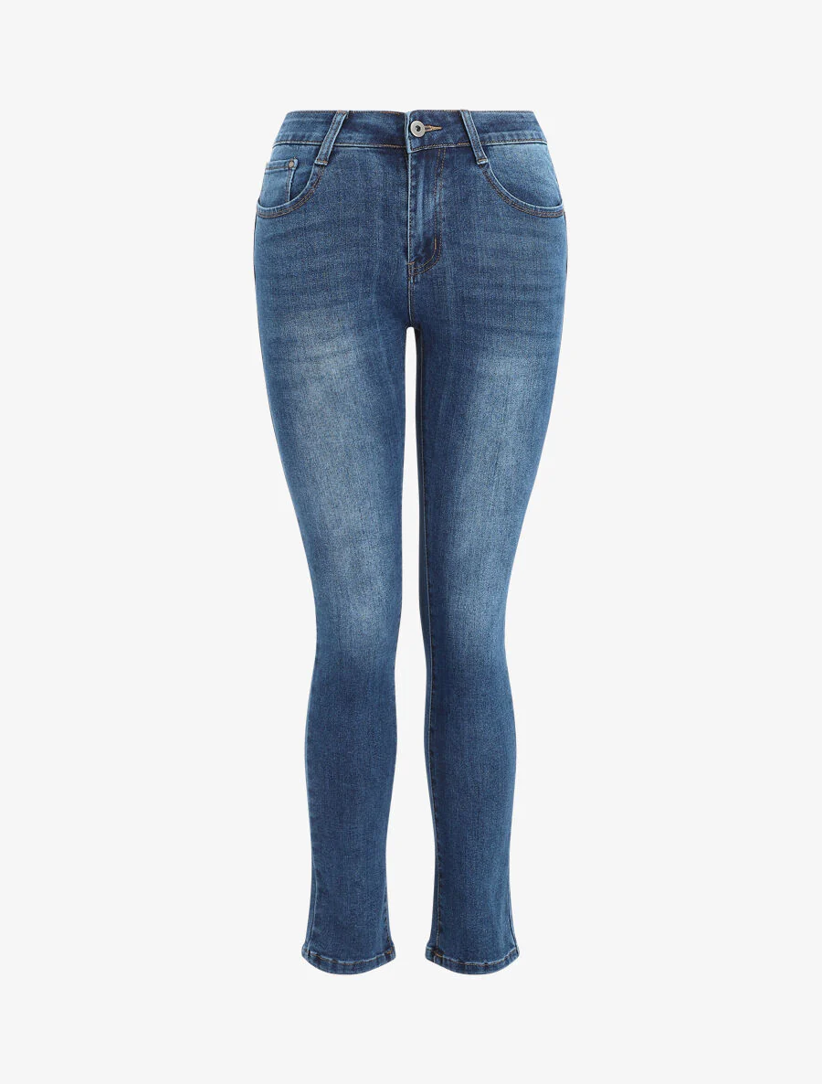 Jean licht vervaagde slim fit - Blauw