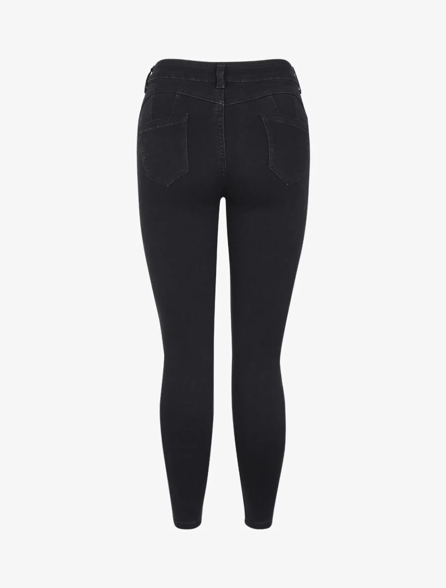 Jean push up skinny fit - Zwart - Image 2