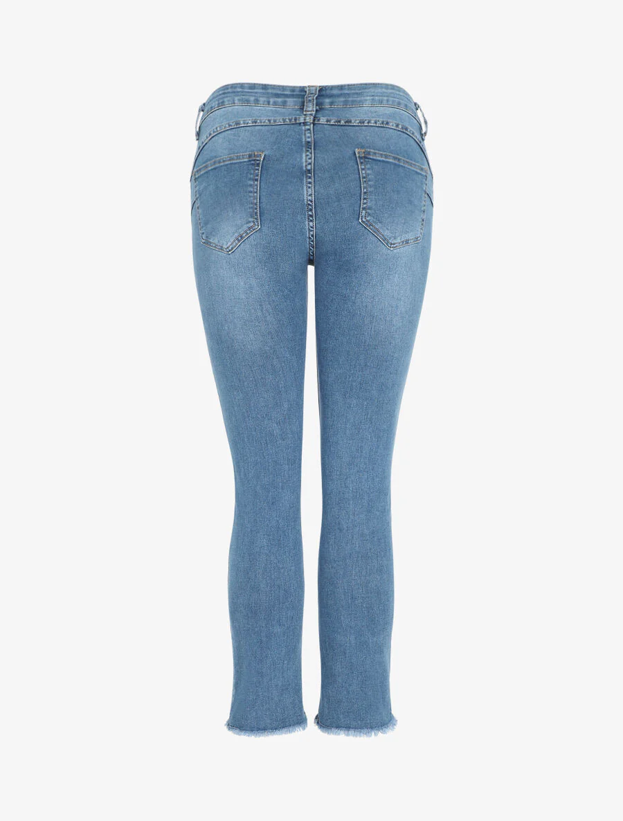 Jeans recht standaard maat - Blauw - Image 2