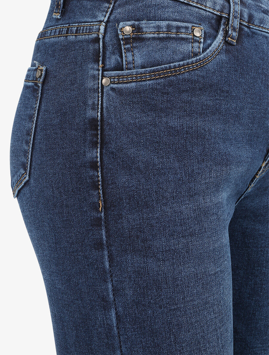 Skinny jeans met hoge taille - Blauw denim - Image 5