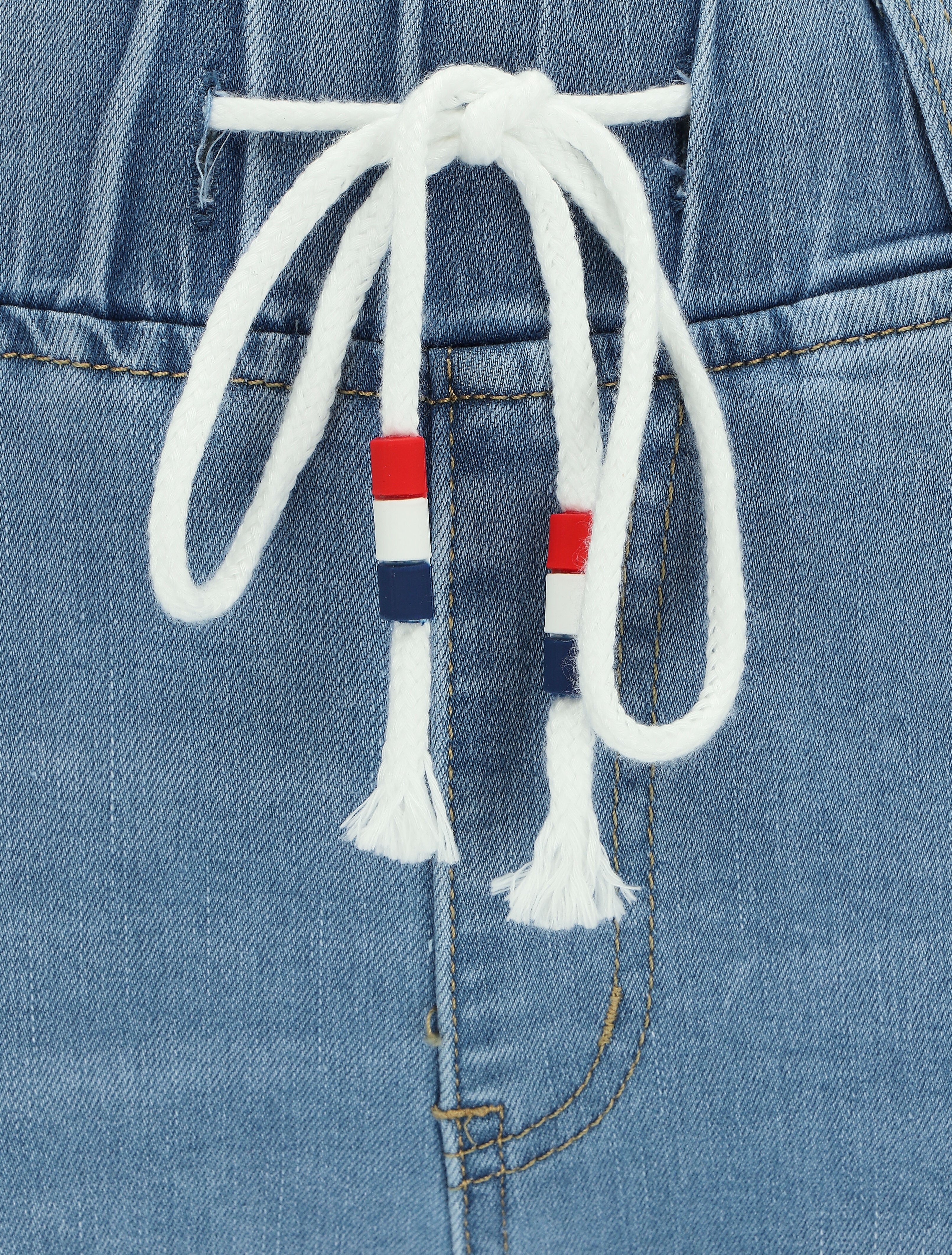 Jean slim met elastische taille - Blauw denim - Image 3