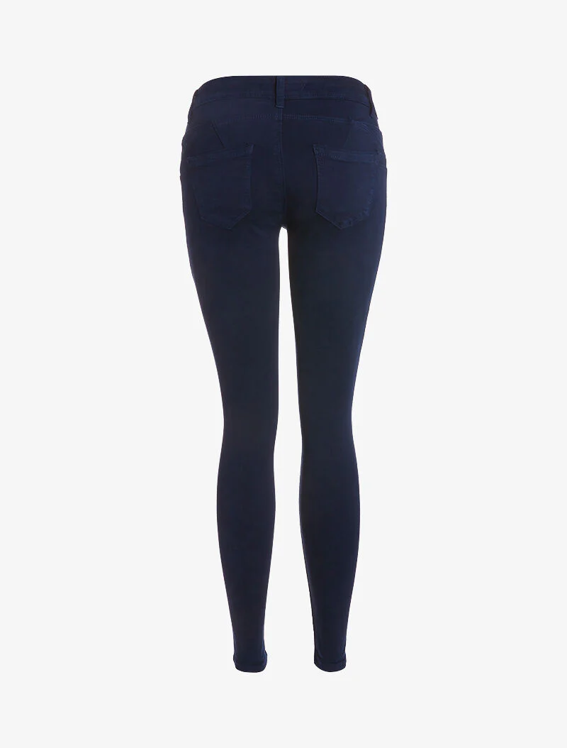 Skinny push up jeans - marineblauw - Image 2