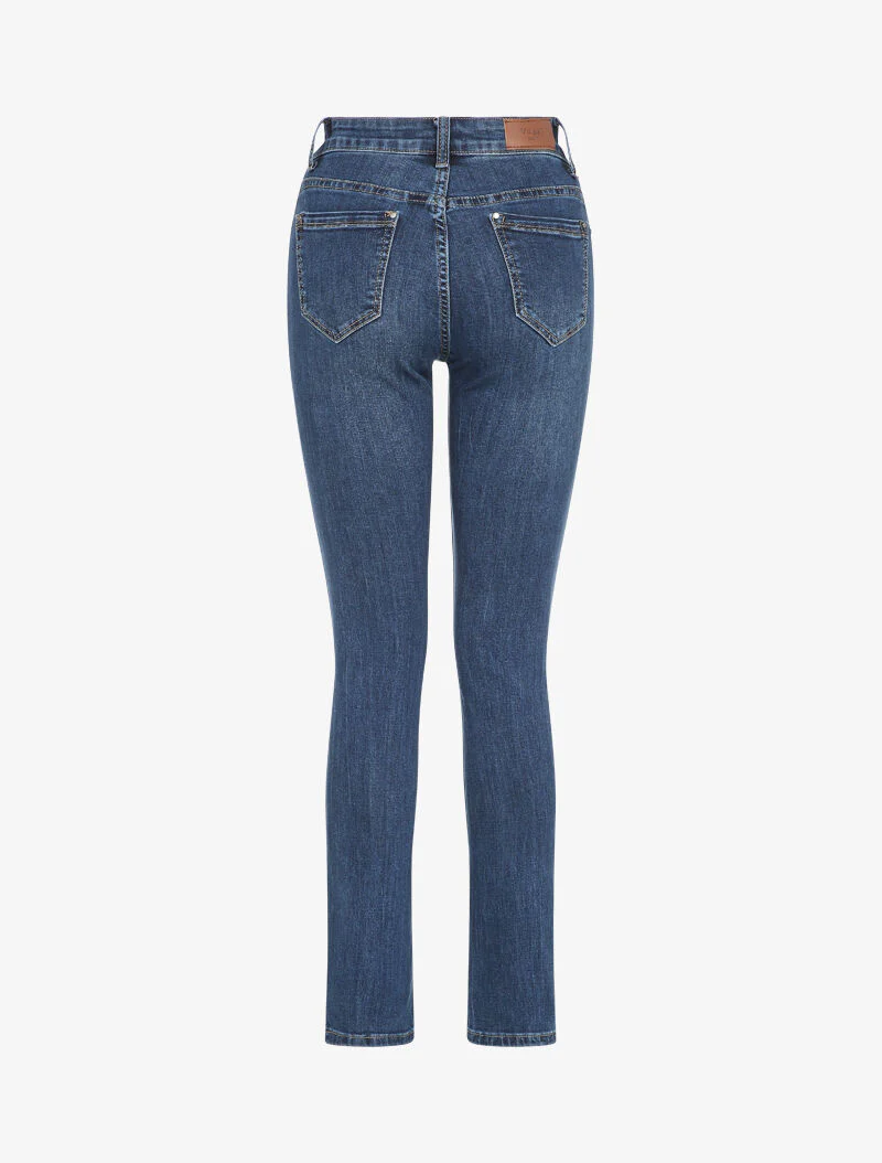 Standaard gewassen rechte jeans - Blauw - Image 2