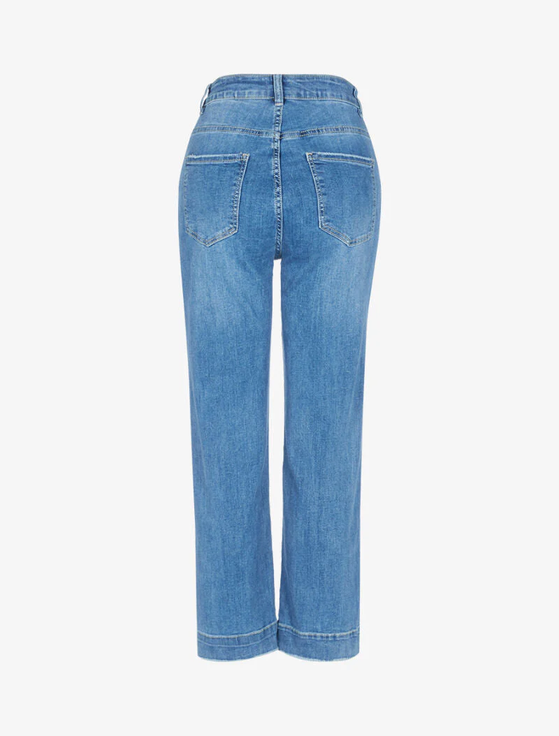 Jeans culotte stijl 7/8 - blauw denim - Image 2
