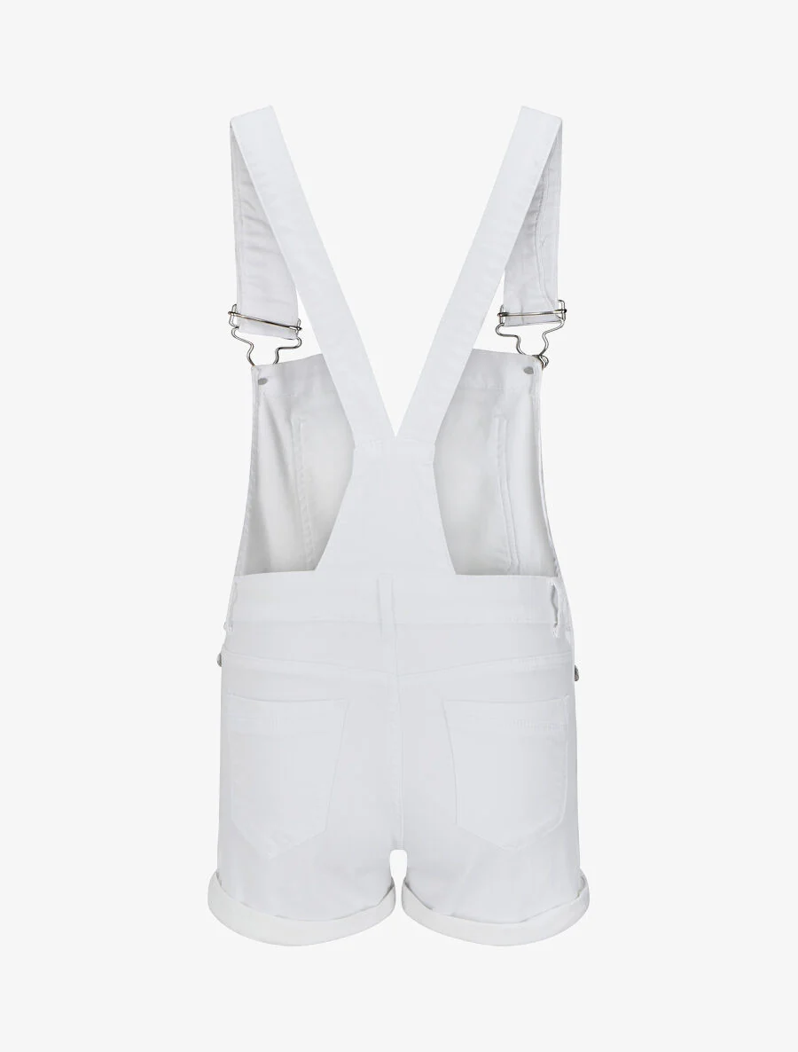Jeans short overall - Wit - Image 2