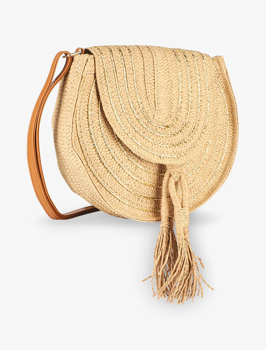 Joanna ronde tas - donkerbeige - Image 3