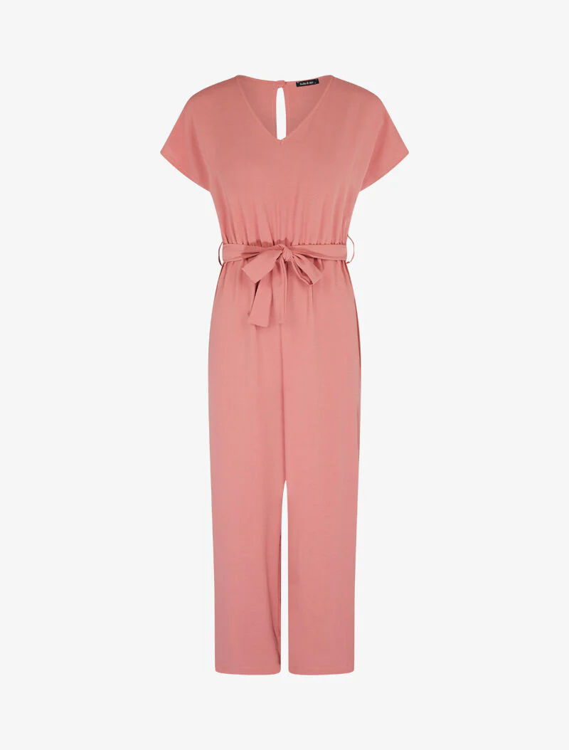 Combinatie stijl culotte rok - donkerroze - Image 3