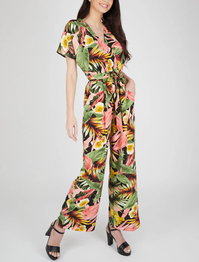 Jungleprint combinatie - zwart