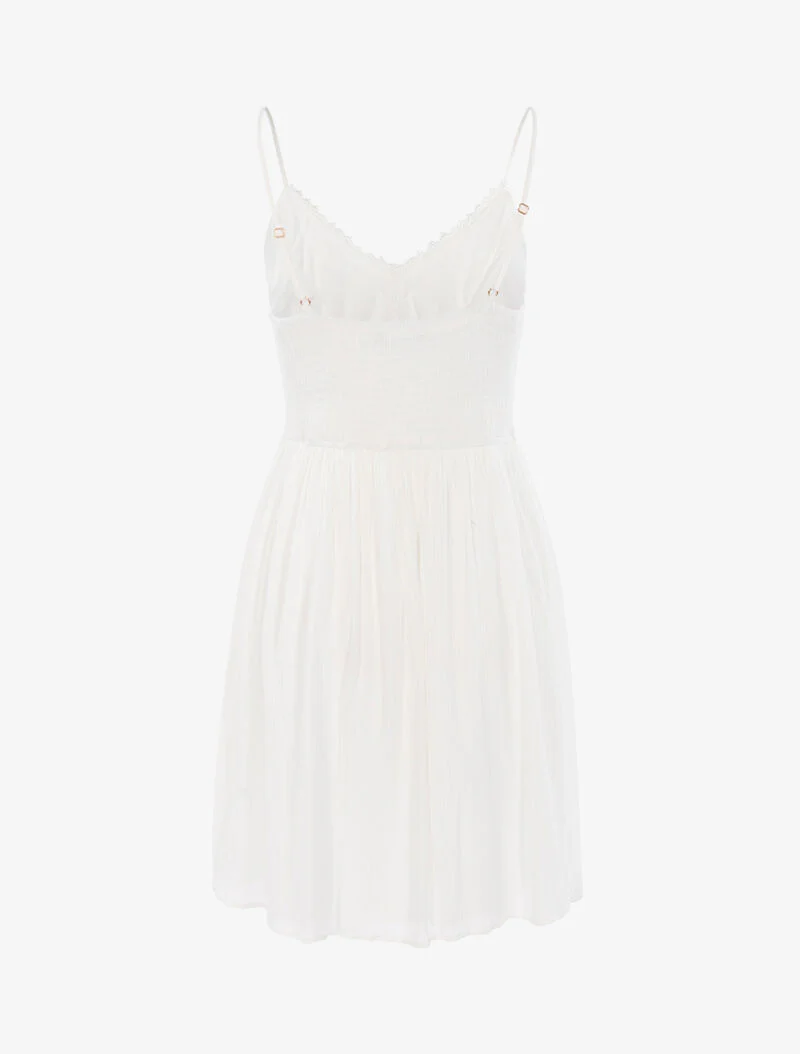 Jurk met haakdetails - ecru - ecru - Image 2