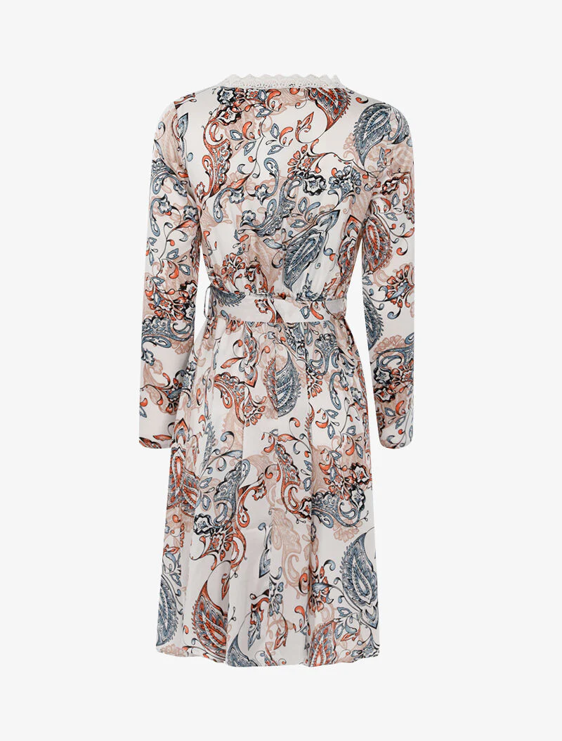Jurk met paisleyprint - ecru - Image 2