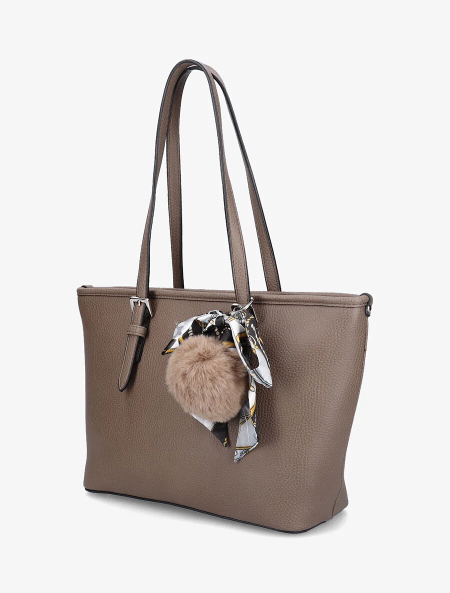 Justine boodschappentas - Taupe - Image 2