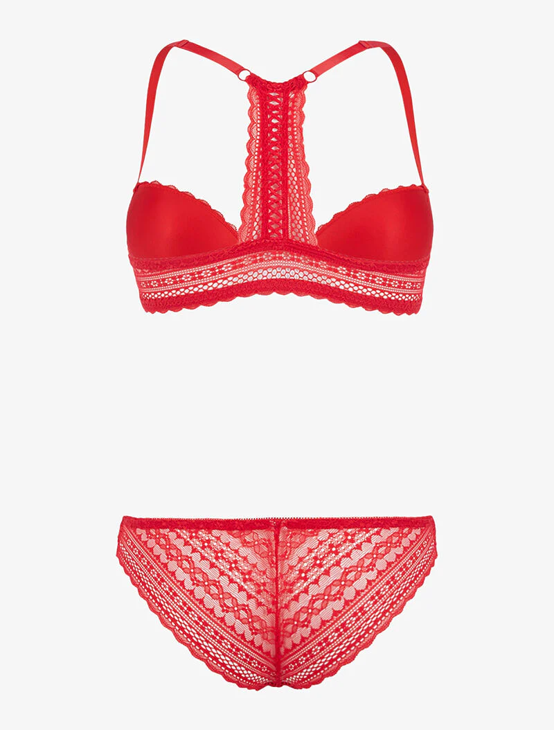 Kantenset met racerback - rood - Image 2
