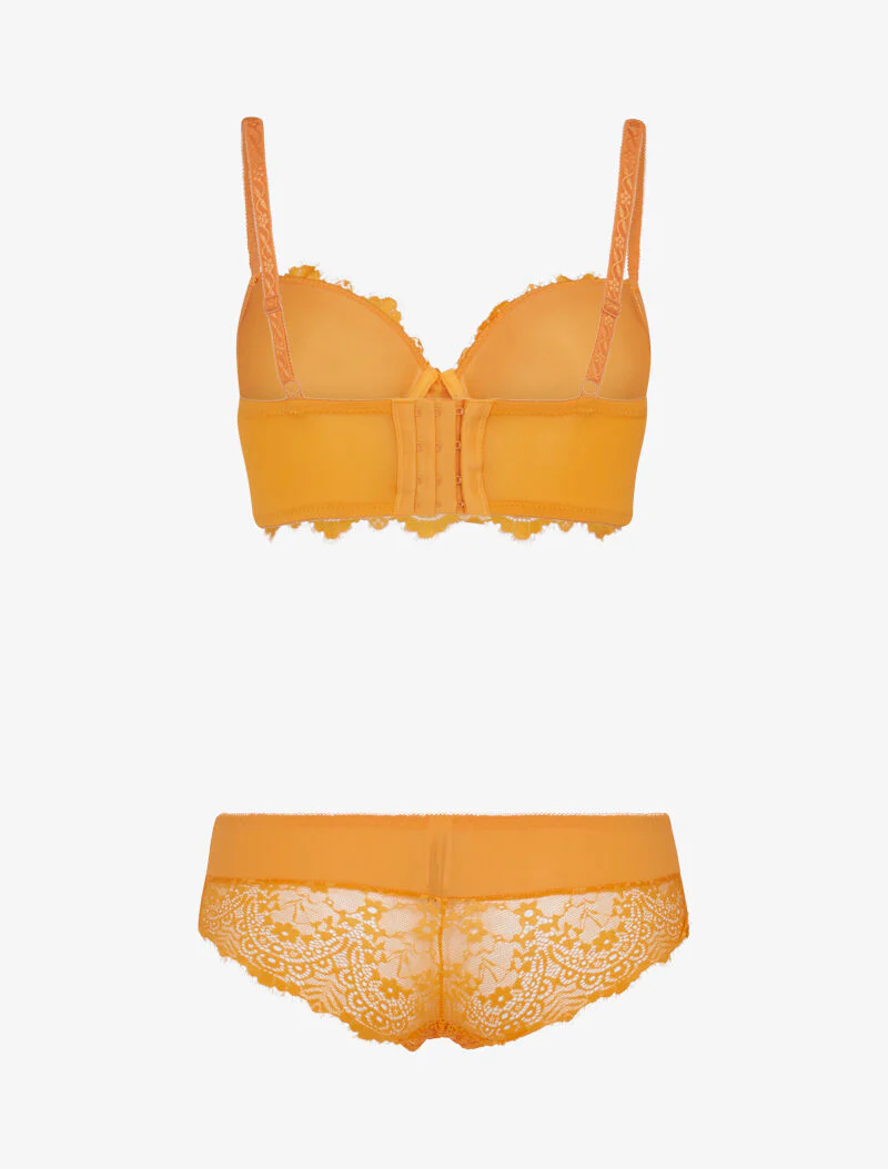Kanten bustier set - oranje - Image 2