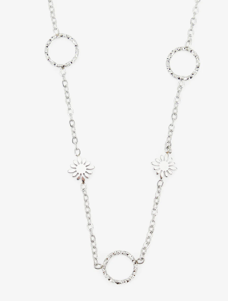 Ketting met cirkels en kleine bloemen - Geld - Image 3
