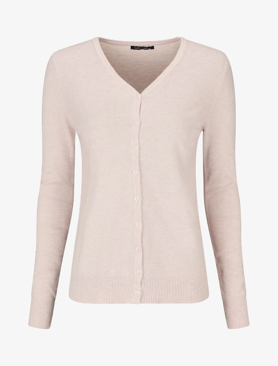 Klassiek vest met V-hals - Beige