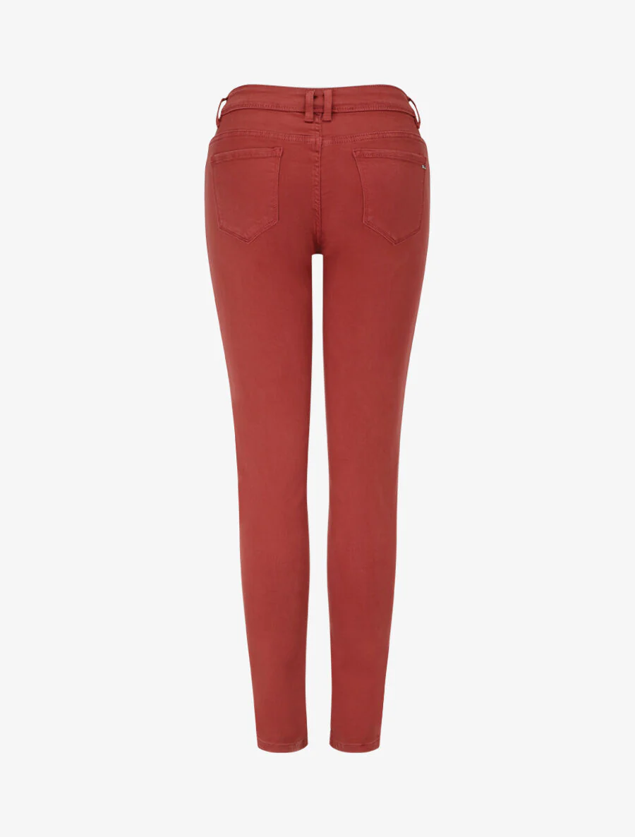 Klassieke effen slim fit jeans - Roest - Image 2
