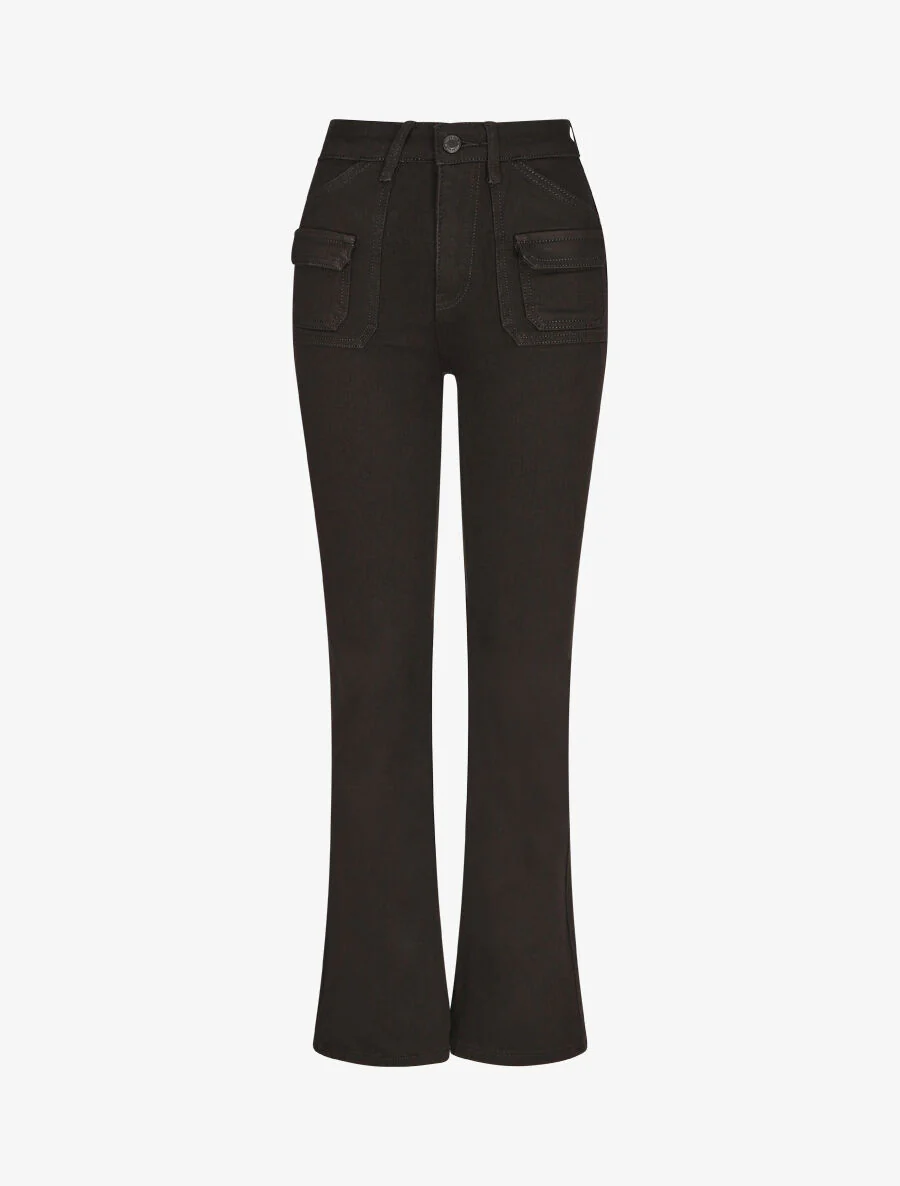 Klassieke jeans met uitlopende voorzakken - zwart
