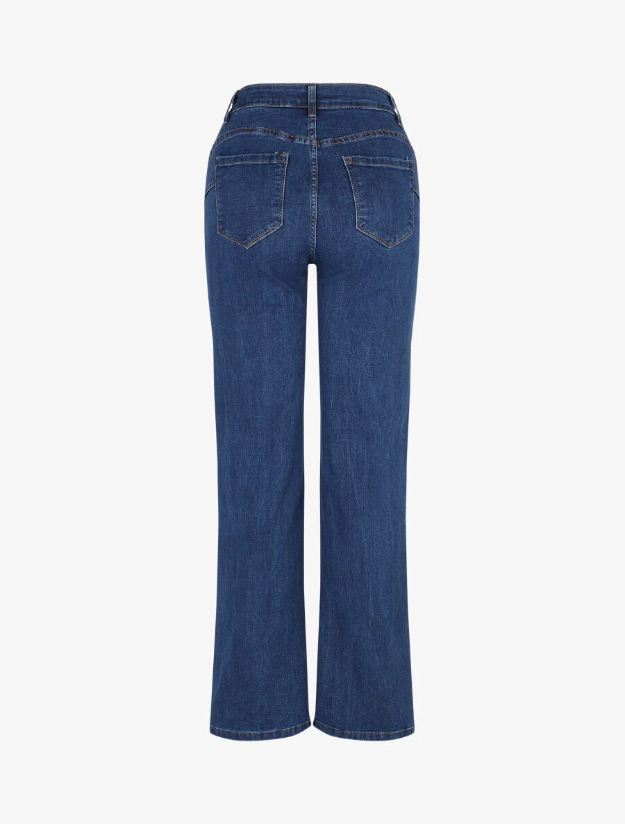 Klassieke recht gesneden push-up jeans - blauw - Image 2