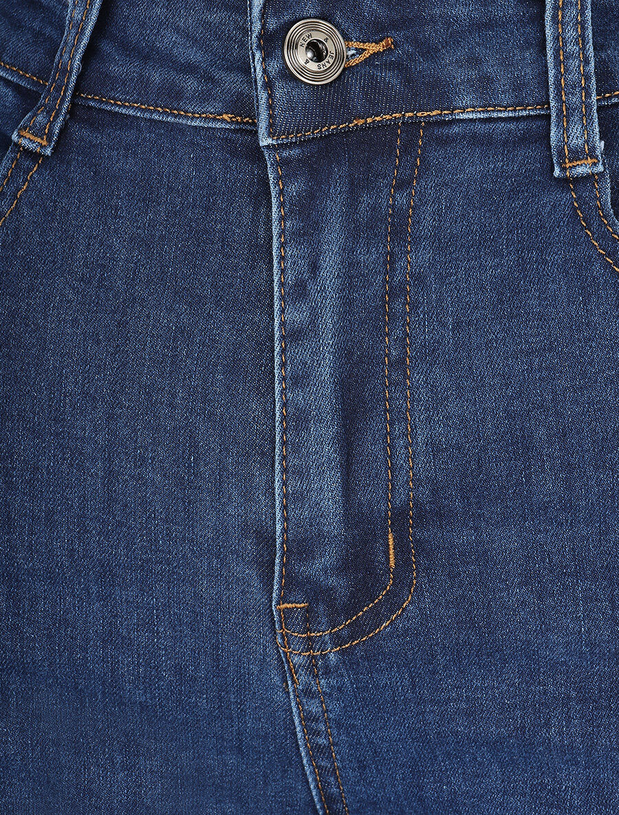 Klassieke recht gesneden push-up jeans - blauw - Image 3