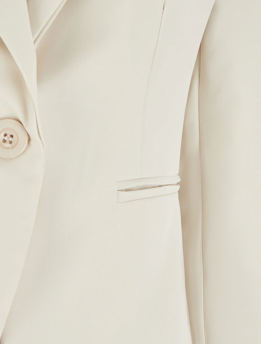 Klassieke rechte blazer - Beige - Image 3