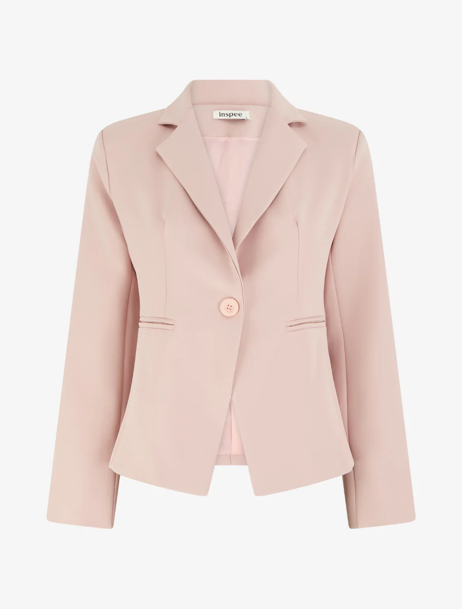 Klassieke rechte blazer - Roos