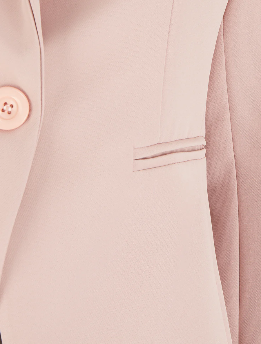 Klassieke rechte blazer - Roos - Image 3