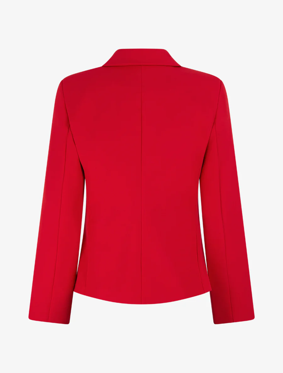 Klassieke rechte blazer - Rood - Image 2