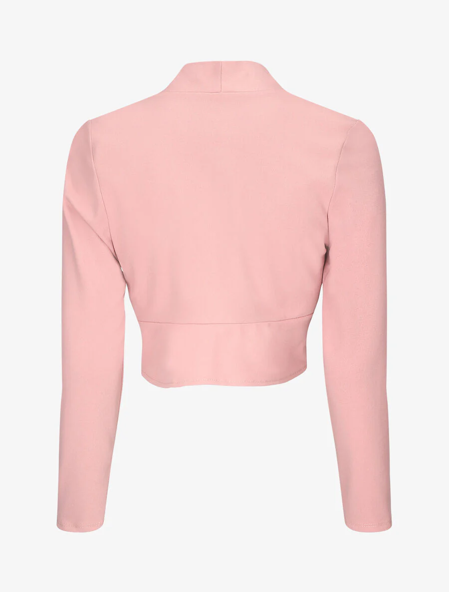 Klassieke rechte hals Boléro - Roze - Image 2