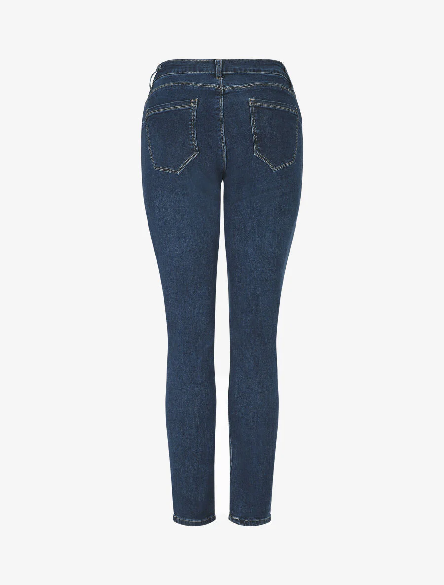 Klassieke slim-fit push-up jeans - blauw - Image 2